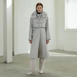 [에고이스트](신세계 사우스시티)비조 장식 리얼퍼 투웨이 코트( EP4WC062 )