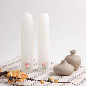 (무료택배+국내산) 소원성취초 제사용초 국산양초 굵은양초 2P/양초/제사