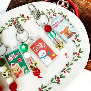 맘아트 DIY 크리스마스 미니액자 키링 만들기 키트 사진 포토