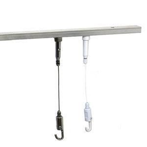 천장레일 1M 와이어 액자걸이 천장고리 그림 사진 간편 양날 알루미늄 단품 거실 인테리어