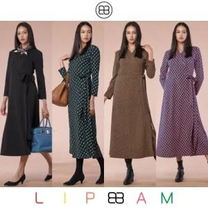 Lipbbam 바이립밤 크레오라 시그니처 플레어 롱 랩 원피스