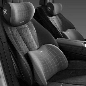 차량용 메모리폼 목베개 허리 등 쿠션 세트