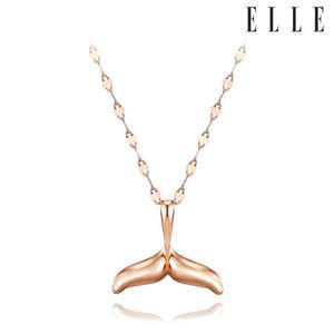 [엘르주얼리] 14K 고래꼬리 펜던트 체인 목걸이 EL14NN012