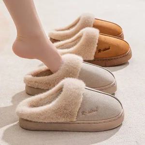 [1+1] 포그 스웨이드 털슬리퍼 보온실내화 외출화 겸용 5종