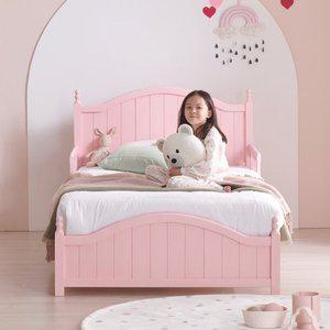 [상일리베가구]루이즈 공주 원목 수납 침대 S(본넬유로탑)