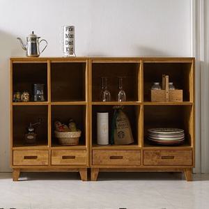 멜리스 고무나무원목 800+600 멀티수납장