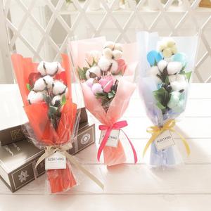 목화 장미 비누꽃다발 졸업식 입학식 학예회 선물 포장 조화 꽃다발 ODM-BQT3
