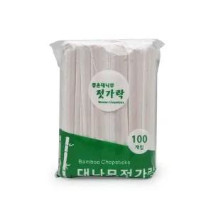 좋은 대나무 젓가락 100p 일회용 캠핑젓가락