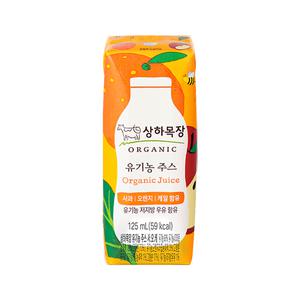 매일 상하목장 유기농주스 사과오렌지케일 팩음료 125ml x 3개