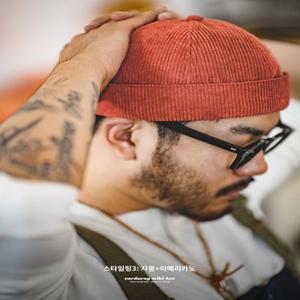 타키야 빅사이즈 통풍 남성 와치캡 데님 힙합 멜론캡 대머리 사계절 챙없는 면