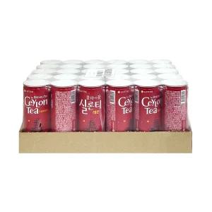 롯데칠성 실론티 240ml CAN 30개 음료 홍차 레몬 티 캔