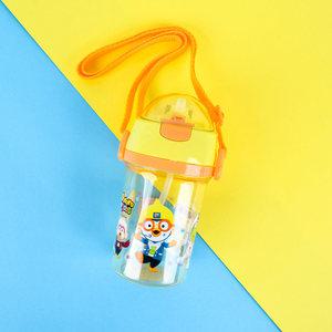 릴팡 뽀로로잡스 원터치실리콘빨대물통 / PR6398