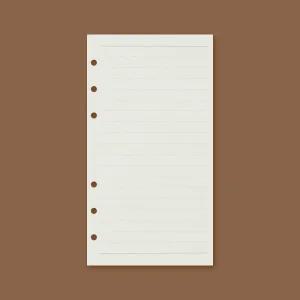 채움 6공 유선 A6 다이어리 속지 무선 180매 리필내지