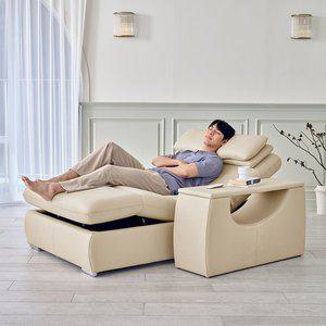 [다우닝]시네마 전체 천연가죽 모션베드