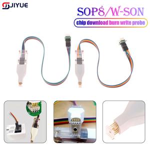Sop8 W-son 칩 다운로드 번 쓰기 프로브 용수철 니들 플래시 EEPROM 버너 케이블 1 개
