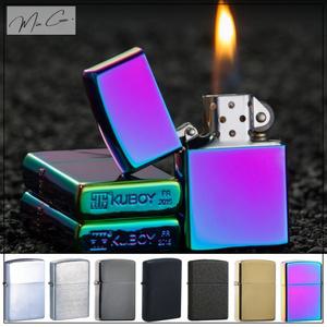 각인 메탈 지포 라이터 크롬 무광 미니 충전식