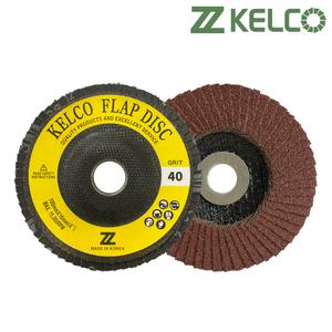 켈코 C 플랩디스크 해라바기 골드 100mm 페파디스크 40방 60방 80방 / 그라인더 원형사포 100EA