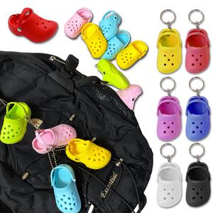 크록X 슬리퍼 키링 열쇠고리 가방고리 2개입