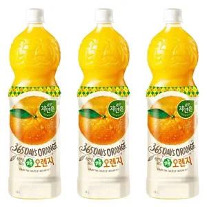 웅진 자연은 상큼 오렌지 1.5L x 12페트 과일주스