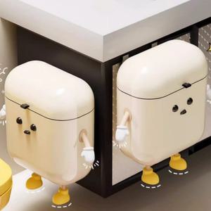 귀여운 벽 도어 걸이형 캐릭터 주방 음식물 쓰레기통 9L 12L