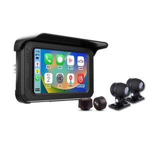 오토바이 5인치 무선 안드로이드 모니터 내비게이션 카플레이 오토