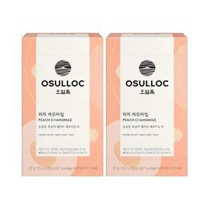 오설록 [NEW]피치 캐모마일(20입x2개) 1세트 손님접대 티타임 지인 부모님 선물 회사 탕비실 음료