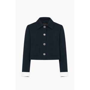 [케네스레이디](신세계 사우스시티)E565 EWJKPB4100 샌리앙 배색 커프스 자켓