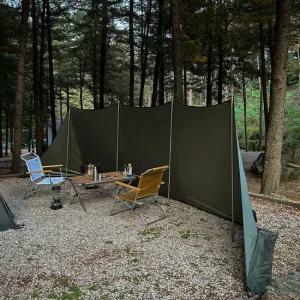 블루폴 하버 윈드 스크린 7.2 캠핑 타프 사이드월 바람막이 카키