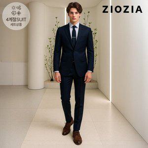 [지오지아] 네이비 트윌조직 사계절 정장세트 (ABD5SB1201_ABD5SP1201_DNV)