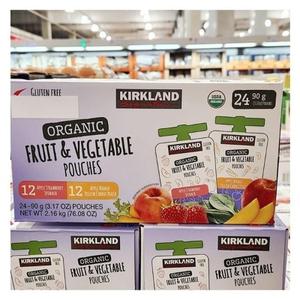 커클랜드시그니처 유기농 주스 후룻베지 파우치 90g X 24개입 d54666