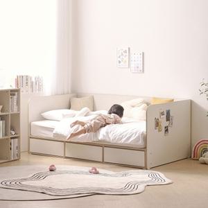 [텐스페이스]도담 키즈 안전가드 데이베드 수납 서랍 침대 SS (독립매트포함) DO5121R(착불)