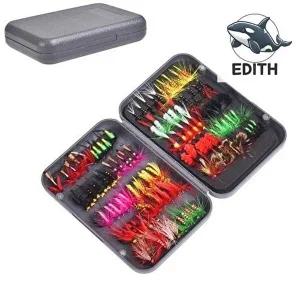 다양한 컬러 플라이 패턴 하드케이스 낚시 루어-WFH3FN5