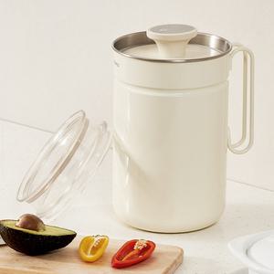 [리본제이]이중 냄새 차단 진공 음식물 쓰레기통 2.8L