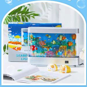 수족관 무드등 LED조명 물고기 인테리어조명 관상용 고양이 물멍