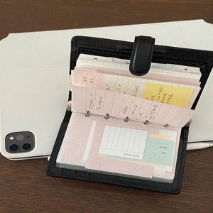 5공 다이어리 소가죽 지갑 현금 바인더 빈티지 다꾸 수첩 with. NABI