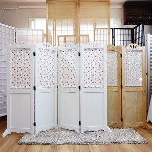 [가구야히메]플라워 패널 미니 4단 원목 인테리어 파티션(완조립 지지대포함)