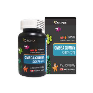 오로니아 오메가-3 꾸미 40mg 60정 과일 펙틴