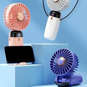 휴대용 충전식 손선풍기 미니 목걸이 접이식 탁상용 손풍기