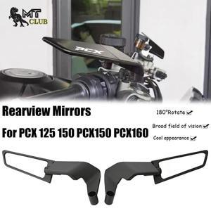 혼다 PCX125 백미러 윈드 윙 조정 가능한 회전 오토바이 CNC 액세서리