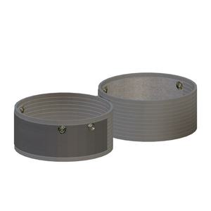 EB26G Coms 순은 어싱 밴드 손목 발목용 2개입 그레이