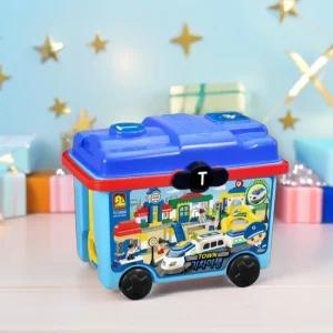 옥스포드 TOWN 기차여행 블럭 장난감 피규어 움직이는 전동 기차 레일 만들기 조립