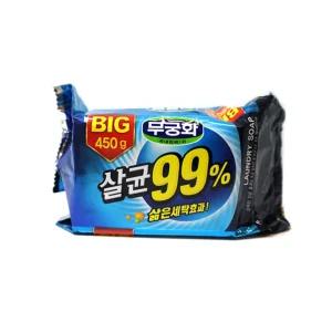 (450g) 무궁화 BIG 살균 빨래 비누/빨래용/맨손/운동화/신발/세탁/애벌/섬유용/얼룩/냄새/제거/세탁물/보호