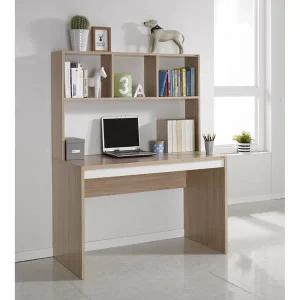 [아시안데코]데코라인 라떼 컴퓨터 책상 상단 책장 세트 1200 방문설치