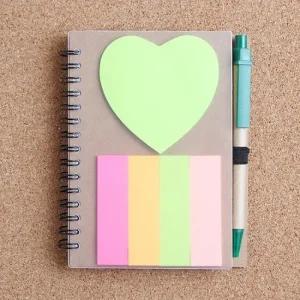 아트빌 접착메모지 볼펜수첩 유선 미니노트