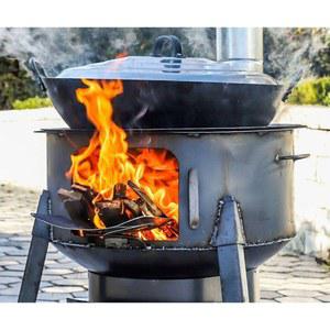야외 화로대 화덕 큐 벽난로 용 블랙 블랙독 아웃도어 자동 전통화로 드럼통