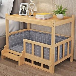 나무침대 반려동물 실내 나무 강아지집 원목