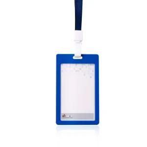 VIC_6612-레인보우ID명찰(세로)7개입 블루(끈추가)/명찰릴 명찰목걸이줄 목걸이카드 릴목걸이카드지갑