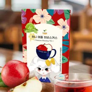 허니 애플 히비스커스 과일 허브티 블렌딩차 삼각티백