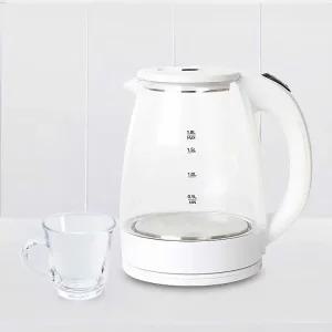 CM 대용량 투명 내열 유리 전기포트 전기 주전자 티포트 무선포트 1.8L