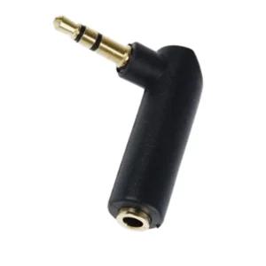 오디오 헤드폰연결용 3.5mm 3극 ㄱ꺾임젠더 AUX암수커넥터